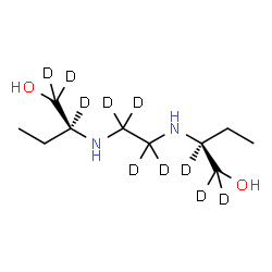 (2S,2'S)-2,2'-[(2H4)-1,2-Ethanediyldiimino]di[1-(1,1,2-2H3)butanol] Structure