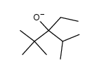 3-ethyl-2,2,4-trimethylpentan-3-olate结构式