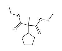 cyclopentyl-methyl-malonic acid diethyl ester结构式
