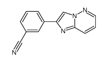 3-(咪唑并[1,2-b]吡嗪-2-基)苯甲腈结构式