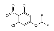1,3-dichloro-5-(difluoromethoxy)-2-nitrobenzene结构式