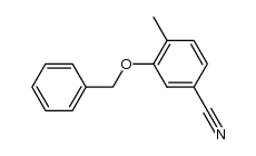 3-benzyloxy-4-methyl-benzonitrile结构式