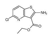2-氨基-5-氯-噻吩并[3,2-b]吡啶-3-羧酸乙酯结构式