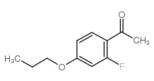 2-氟-4-丙氧基苯乙酮结构式