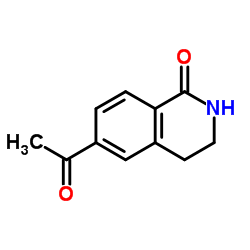6-Acetyl-3,4-dihydro-1(2H)-isoquinolinone Structure