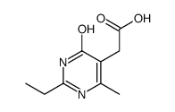 (2-ethyl-4-methyl-6-oxo-1,6-dihydro-5-pyrimidinyl)acetic acid(SALTDATA: FREE)结构式