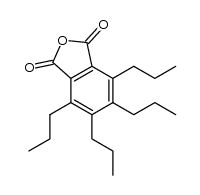 4,5,6,7-tetrapropylisobenzofuran-1,3-dione Structure