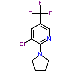 Pyridine, 3-​chloro-​2-​(1-​pyrrolidinyl)​-​5-​(trifluoromethyl)​- Structure