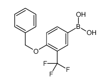 4-苄氧基-3-三氟甲基苯硼酸结构式