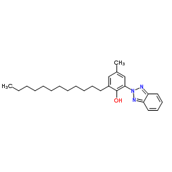 2-(2H-苯并三唑-2-基)-6-十二烷基-4-甲酚结构式