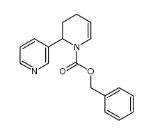 benzyl 2-(pyridin-3-yl)-3,4-dihydropyridine-1(2H)-carboxylate结构式