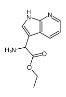 ethyl 2-amino-2-(1H-pyrrolo[2,3-b]pyridin-3-yl)acetate结构式