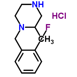 1-(2-Fluorobenzyl)-2-methylpiperazine hydrochloride (1:1)结构式