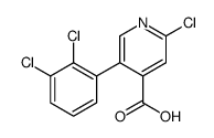 2-chloro-5-(2,3-dichlorophenyl)pyridine-4-carboxylic acid结构式