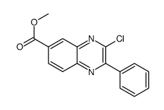 3-氯-2-苯基喹噁啉-6-羧酸甲酯结构式