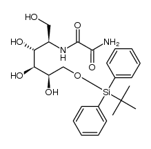 6-O-tert-Butyldiphenylsilyl-2-deoxy-2-oxamoylamino-D-mannitol Structure