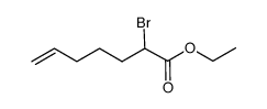 ethyl 2-bromohept-6-enoate结构式