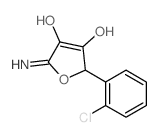 3,4-Furandiol,2-(2-chlorophenyl)-2,5-dihydro-5-imino-结构式