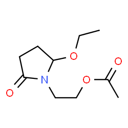 2-Pyrrolidinone,1-[2-(acetyloxy)ethyl]-5-ethoxy-(9CI) Structure