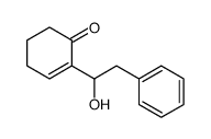2-(1-hydroxy-2-phenylethyl)cyclohex-2-en-1-one Structure