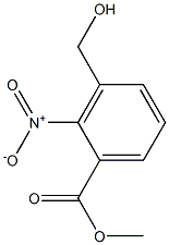 3-(羟甲基)-2-硝基苯甲酸甲酯结构式