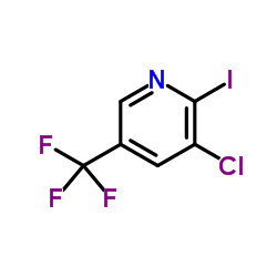 5-溴-2-碘-5-三氟甲基吡啶结构式