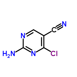 2-Amino-4-chloro-5-pyrimidinecarbonitrile Structure