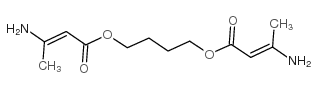 双(3-氨基巴豆酸)-1,4-丁二酯结构式