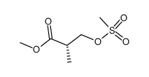 (S)-3-methanesulfonyloxy-2-methyl-propionic acid methyl ester结构式