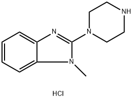 1-Methyl-2-piperazin-1-yl-1H-benzimidazole dihydrochloride Structure