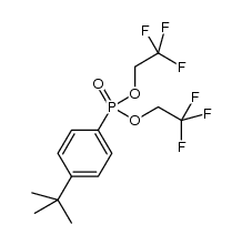 bis(2,2,2-trifluoroethyl) tert-butylphenylphosphonate Structure