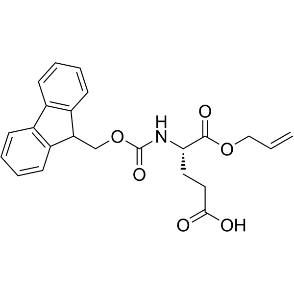 N-芴甲氧羰基-L-谷氨酸 1-烯丙基酯结构式