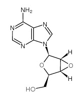 2',3'-脱水腺嘌呤核苷结构式