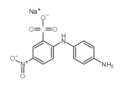 sodium 2-(p-aminoanilino)-5-nitrobenzenesulphonate structure