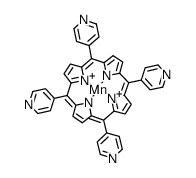 Mn(meso-tetrakis(4-pyridyl) porphyrinate) Structure