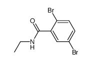 2,5-Dibromo-N-ethylbenzamide结构式