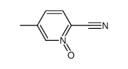 2-Pyridinecarbonitrile,5-methyl-,1-oxide(9CI) Structure