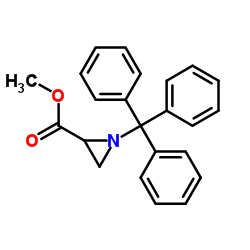 Methyl-1-tritylaziridin-2-carboxylat structure