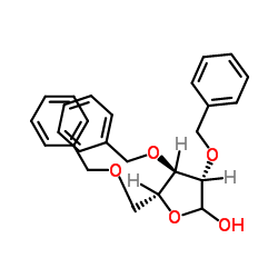 2,3,5-tri-O-benzylarabinofuranose结构式