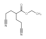 4-氰基-2-(2-氰乙基)丁酸乙酯结构式
