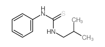 Thiourea,N-(2-methylpropyl)-N'-phenyl- structure