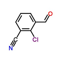 2-氯-3-氰基苯甲醛结构式