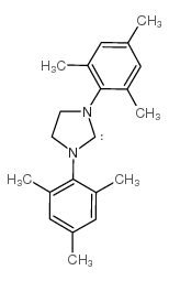 1,3-Bis(2,4,6-trimethylphenyl)-4,5-dihydroimidazol-2-ylidene Structure
