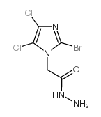 2-(2-溴-4,5-二氯-1H-咪唑)乙醇肼结构式