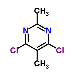 2,5-二甲基-4,6-二氯嘧啶结构式
