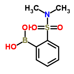 2-(二甲基氨基磺酰基)苯硼酸结构式
