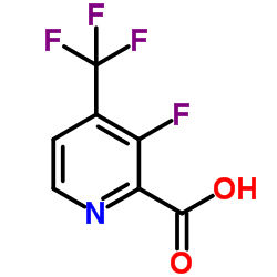 3-Fluoro-4-(trifluoromethyl)-2-pyridinecarboxylic acid结构式