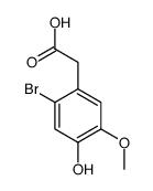 2-BROMO-4-HYDROXY-5-METHOXYPHENYLACETIC ACID Structure