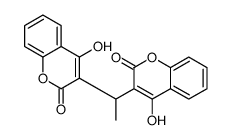 3,3'-ethylidenebis[4-hydroxy-2-benzopyrone] Structure