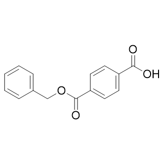 4-((苄氧基)羰基)苯甲酸结构式